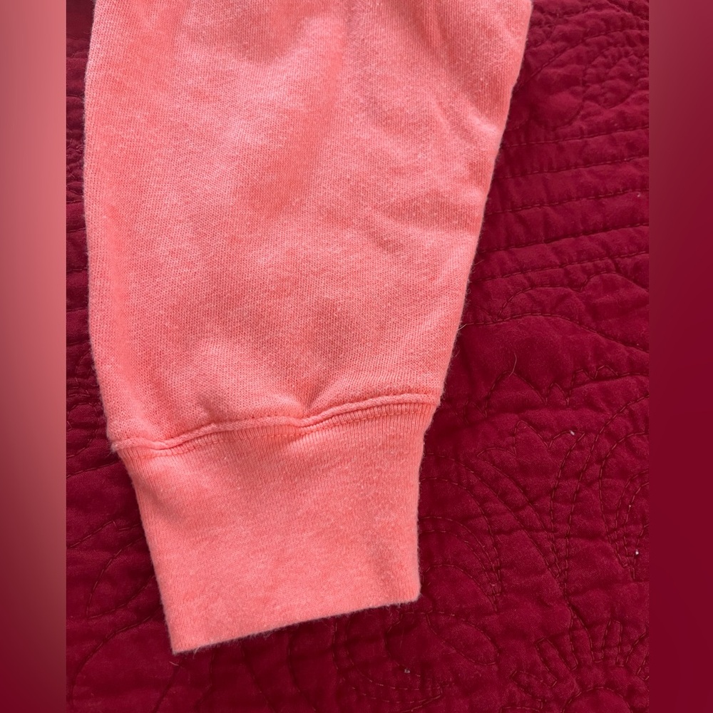 Victoria's Secret PINK Coral Sweatshirt like new Medium - Picture 7 of 13